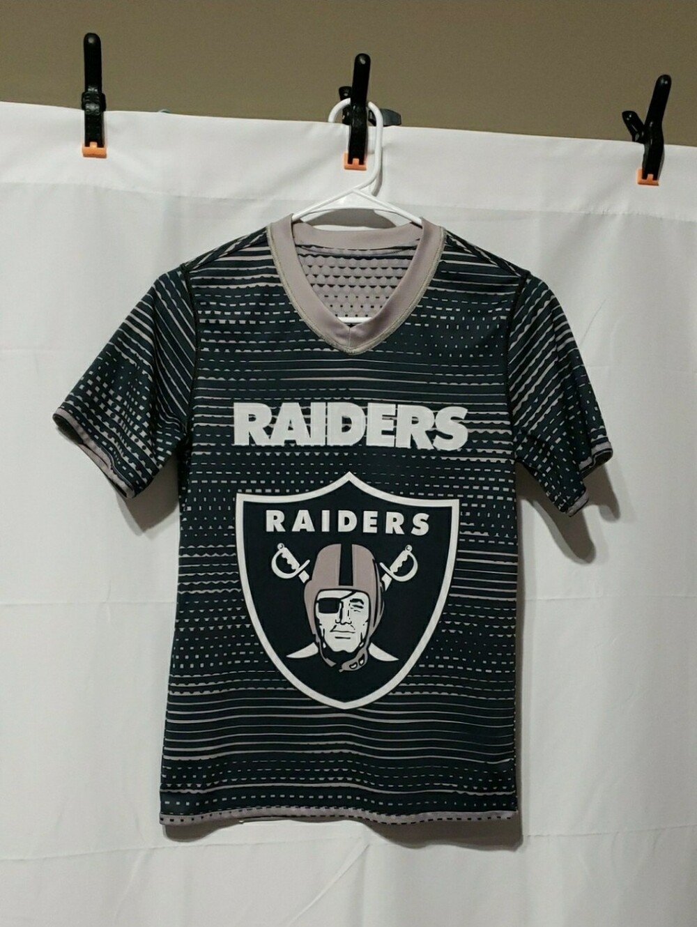 NFL Las Vegas Raiders Flag Play Football Reversible Jersey